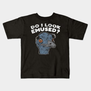 Funny Emu Bird Gifts, Funny Emo Music Quote Kids T-Shirt